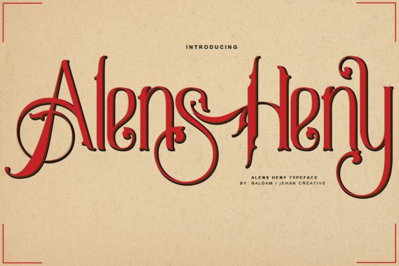 Alens Heny: A Display Font That Elevates Small Business Branding