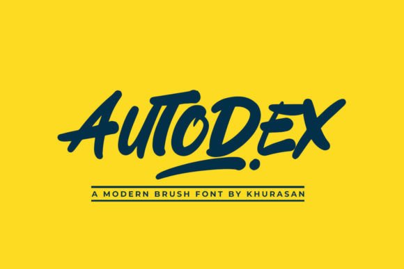 Autodex: A Bold Brush Font That Elevates Your Business Branding
