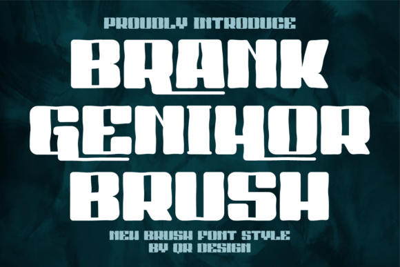 Brank Genihor Brush: A Bold Display Font for Handmade Labels, Invitations, and More