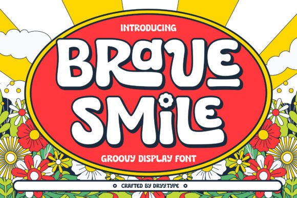 Brave Smile: A Retro Display Font That Brings the 70s Vibe to Modern Branding