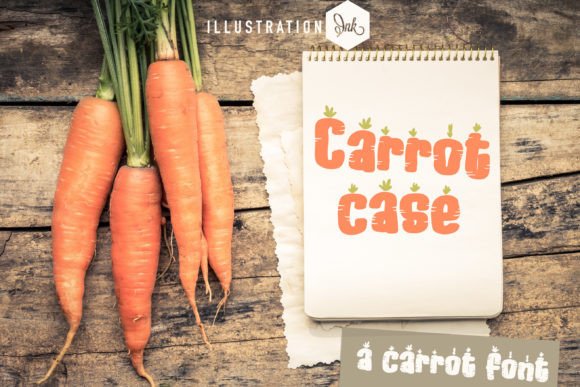 Carrot Case: A Playful Display Font for Editorial Charm