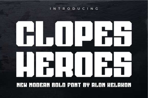 Clopes Heroes: A Bold Display Font for Business Branding