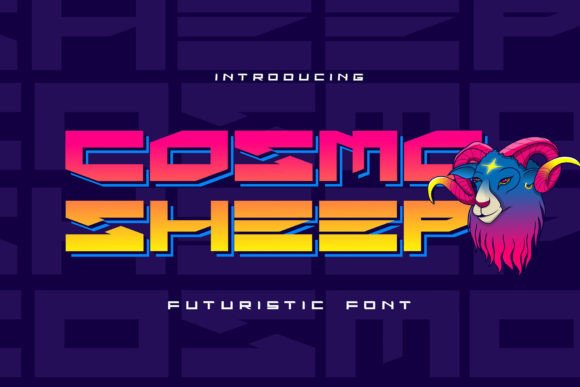 Cosmo Sheep: A Futuristic Display Font for Bold Web Design