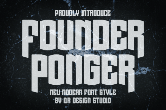 Founder Ponger: A Bold Display Font for Web Designers and Digital Brands
