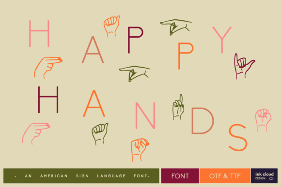 Happyhands: A Playful Display Font for Expressive Editorial Design