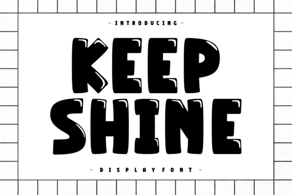 Keep Shine: A Bold Display Font for Impactful Editorial Design