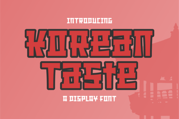 Korean Taste: A Stylish Display Font for Elegant Editorial Design