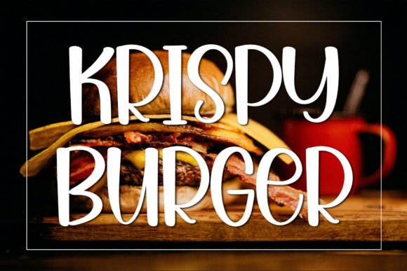 Krispy Burger: A Bold Display Font That Elevates Campaign Typography