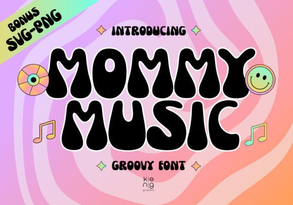 Mommy Music: A Funky Display Font for Modern Web Design Projects