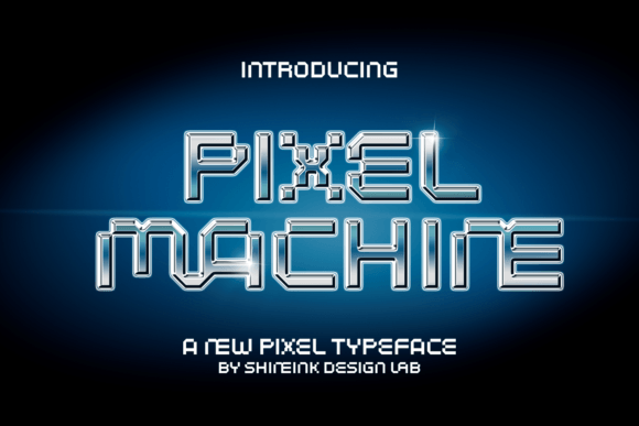 Pixel Machine: A Playful Typeface for Modern Editorial Design