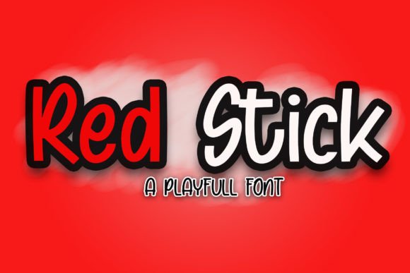 Red Stick: The Playful Display Font That Brings Handmade Designs to Life