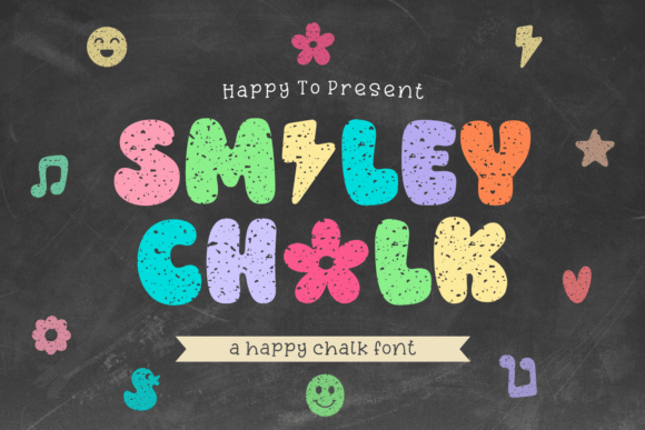 Smiley Chalk: A Bold Display Font for Playful Digital Branding