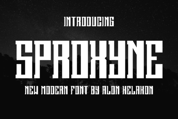 Sproxyne: A Whimsical Display Font for Magical Editorial Design