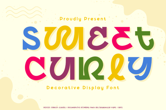 Sweet Curly Font: A Girly Display Typeface for Branding That Stands Out