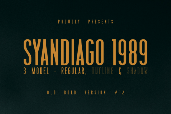 Syandiago 1989: A Retro-Inspired Display Font for Web Designers and Digital Makers