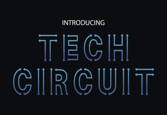 Tech Circuit: A Futuristic Font That Elevates Brand Identity