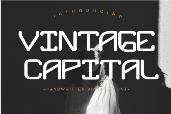 Vintage Capital: A Luxurious Display Font for Crafters and Makers
